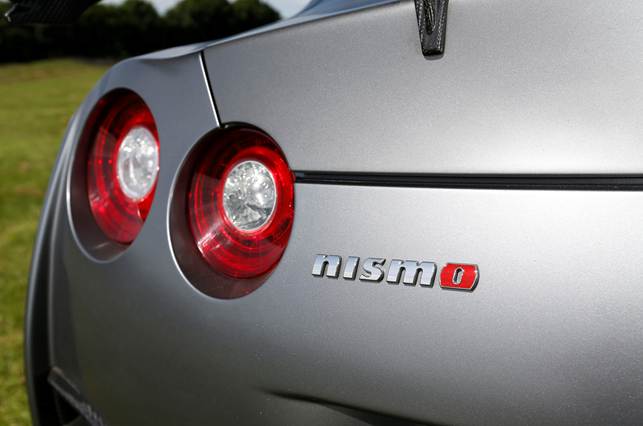 Front and rear Nismo badging denotes this GT-R variant's motorsport pedigree