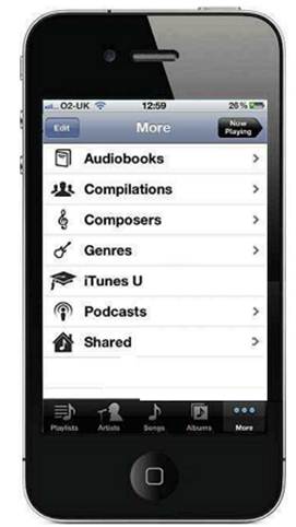 Description: Activate Home Sharing in iOS and you’ll find your Mac’s iTunes library in Shared within Music and Videos