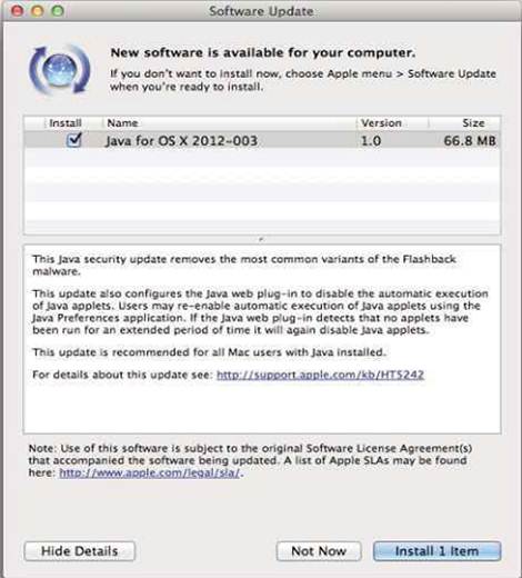 Description: Apple released Software Update patches to remove Flashback and prevent it from infecting a Mac in the future, but was it too little too late to prevent a major outbreak?