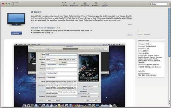 Description: iFlicks converts a wide range of video formats to those supported by Apple devices