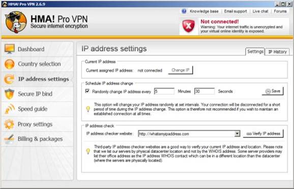For extra security, you can frequently keep changing IP addresses