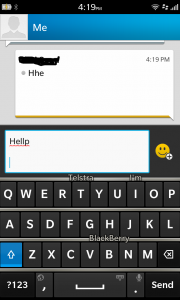 Text Message BlackBerry Z10