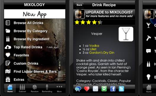 Description: Discover and make new cocktails with Mixology 