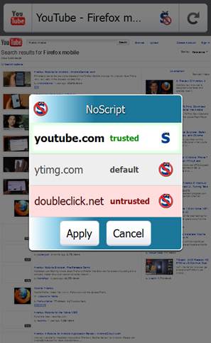 Description: NoScript Anywhere is an excellent free second line of defence against malicious web scripts
