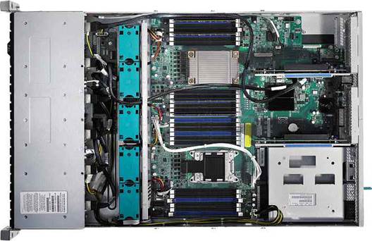 The CyberServe XE5-R224 (inside)