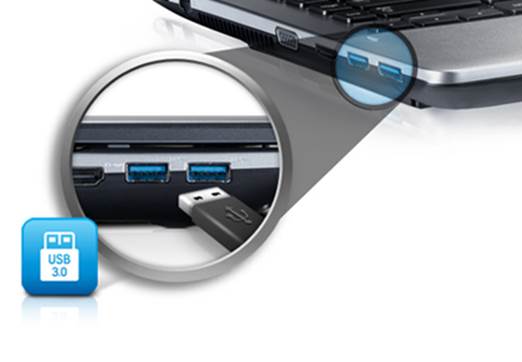 There’s plenty of connectivity, with two high-speed USB 3 ports and two USB 2 ports