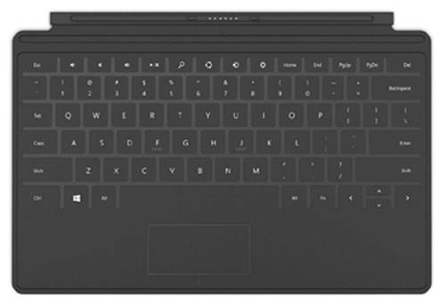 The Surface comes with an ultrathin TouchCover that gives the tablet form-fitting keyboard functionality