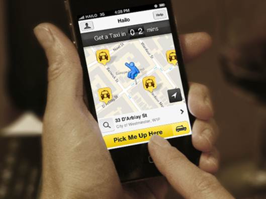 Description: Hailo taxi app