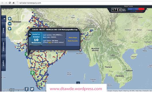 Description: Rail Radar it is a live tracker of Indian railway on real-time basis