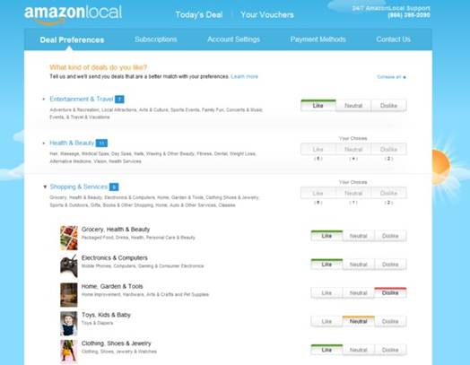Description: Most of AmazonLocal’s deals are currently only available in London