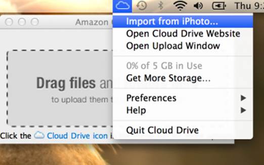 Description: Upload iPhoto albums to Cloud Drive