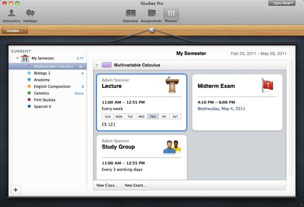 iStudiez Pro is the perfect app to help students keep on top of their weekly study agenda, in a single helpful interface
