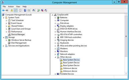 Use Device Manager to work with hardware devices.