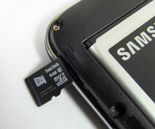 Check before you buy whether the phone has a microSD card included at purchase