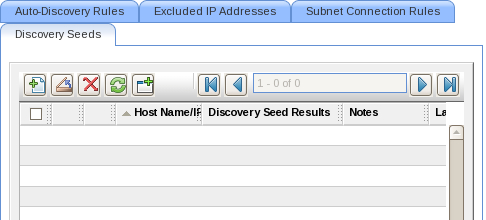Example 1: Adding nodes using seed configuration tab window