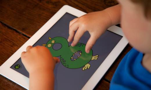Description: Using the iPad multi-touch screen, Little Digits displays number 